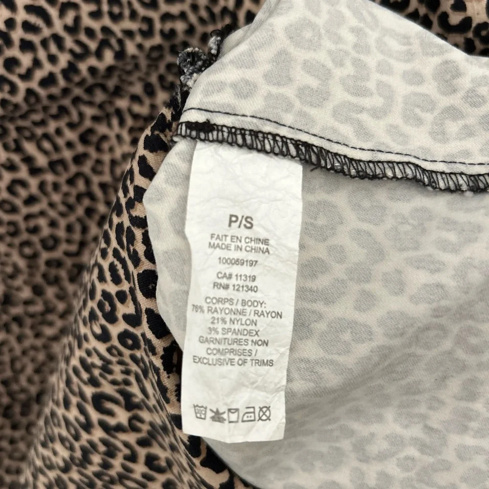 GARAGE LEOPARD PRINT BODYCON MINI DRESS - Picture 4 of 4